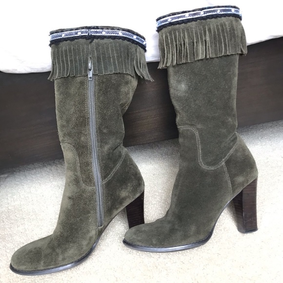 Paz suede boots with fringe, fits like a size 6 - Picture 5 of 5